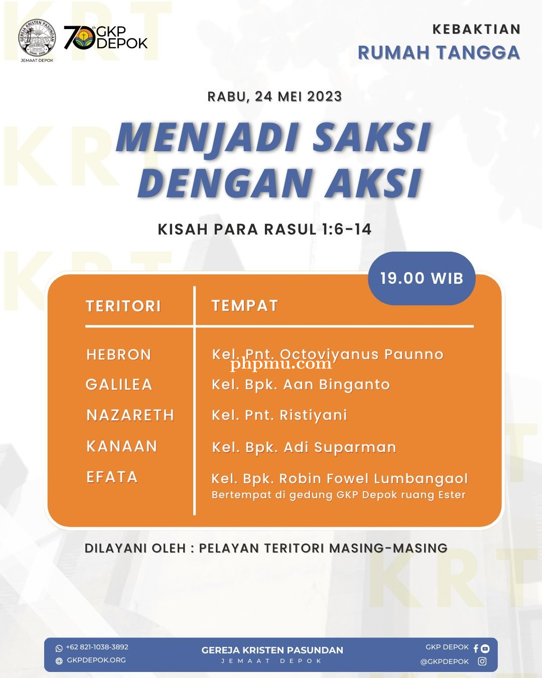 Kebaktian Rumah Tangga 24 Mei 2023