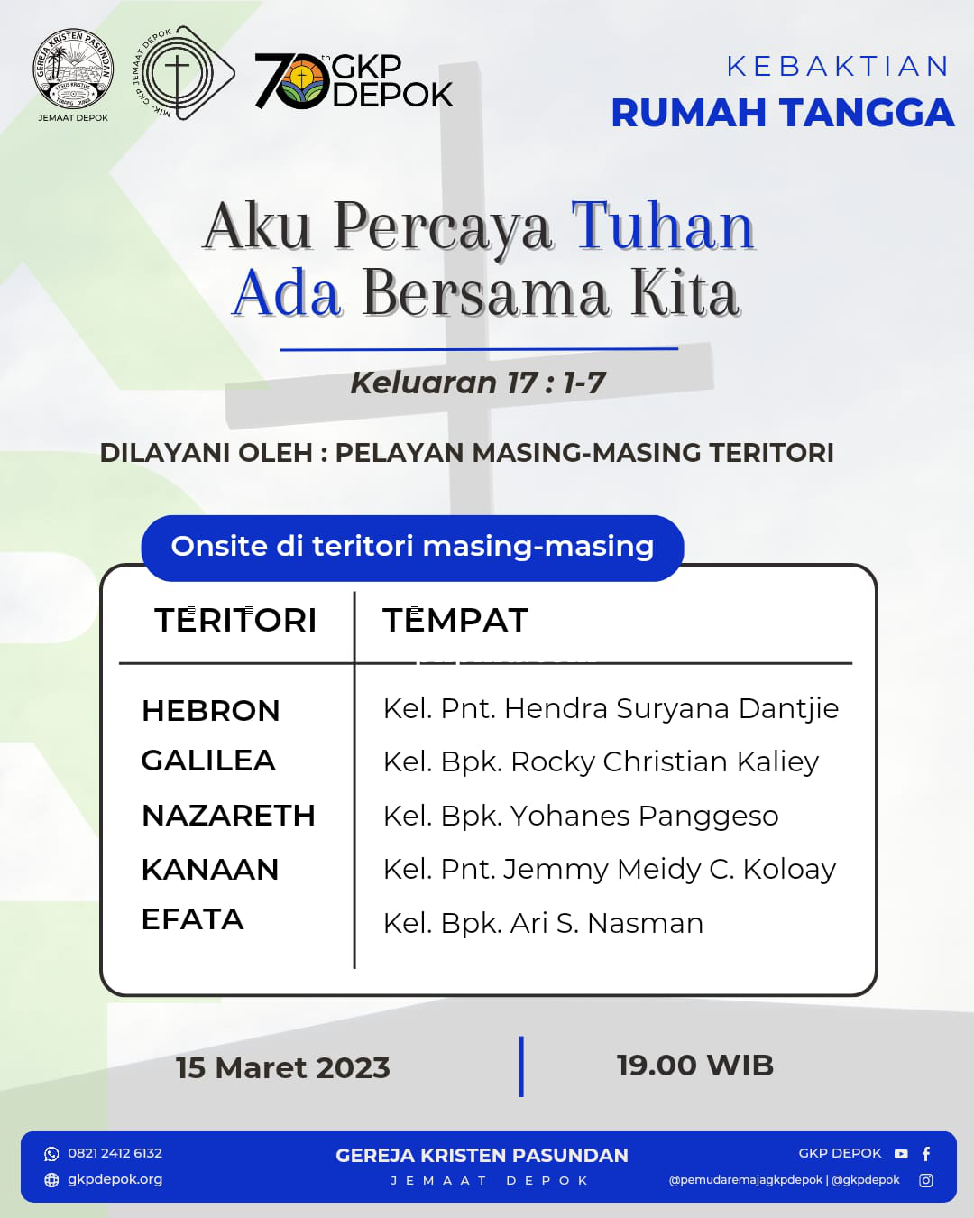 Kebaktian Rumah Tangga 15 Maret 2023