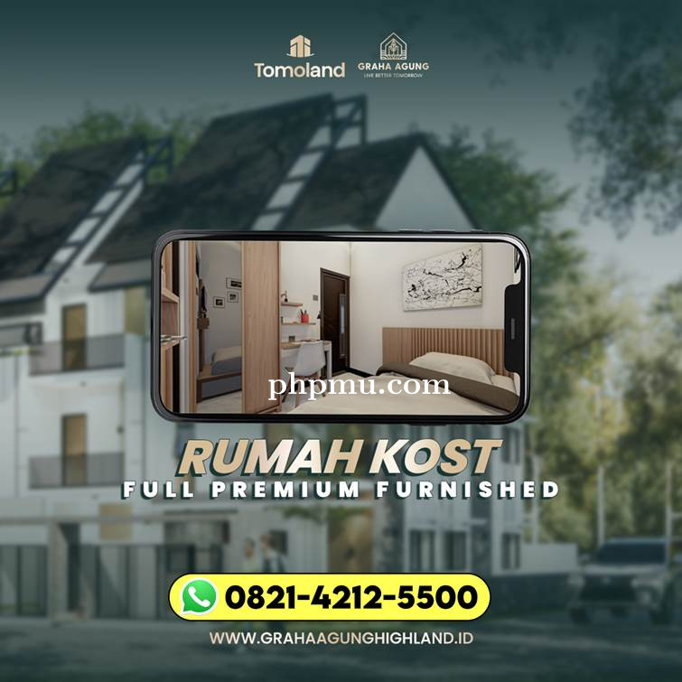 FULL-FURNISHED 0821-4212-5500 Beli Rumah Kost Dengan Fasilitas Lengkap Untuk PNS Jawa Timur Pacitan 