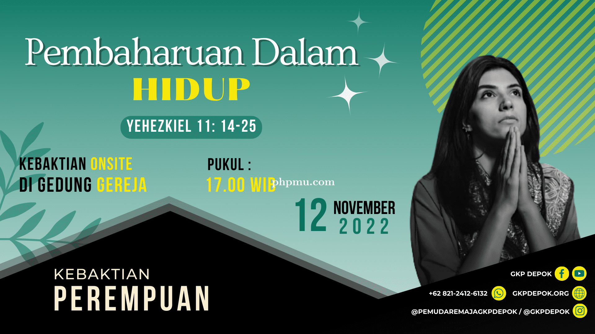 Kebaktian Kaum Perempuan 12 November 2022