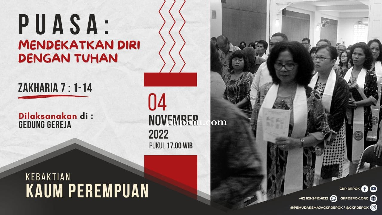 Kebaktian Kaum Perempuan 4 November 2022