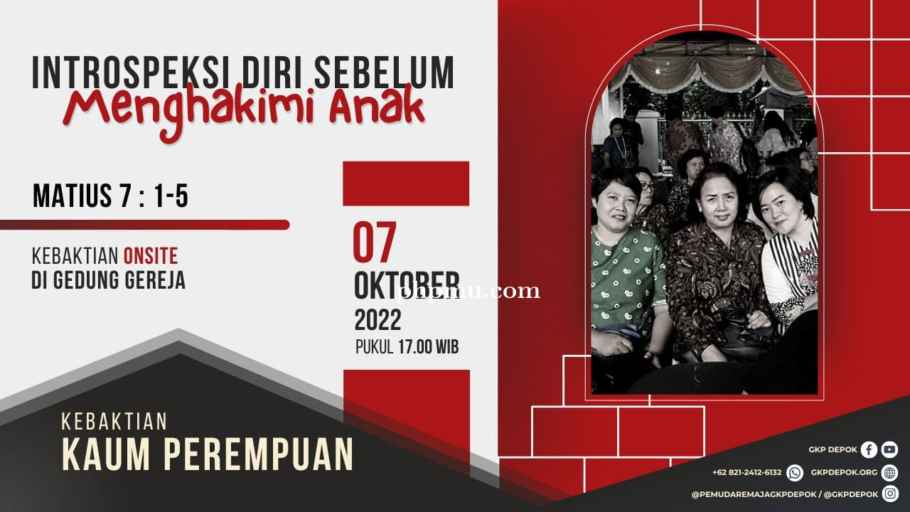 Kebaktian Kaum Perempuan 7 Oktober 2022