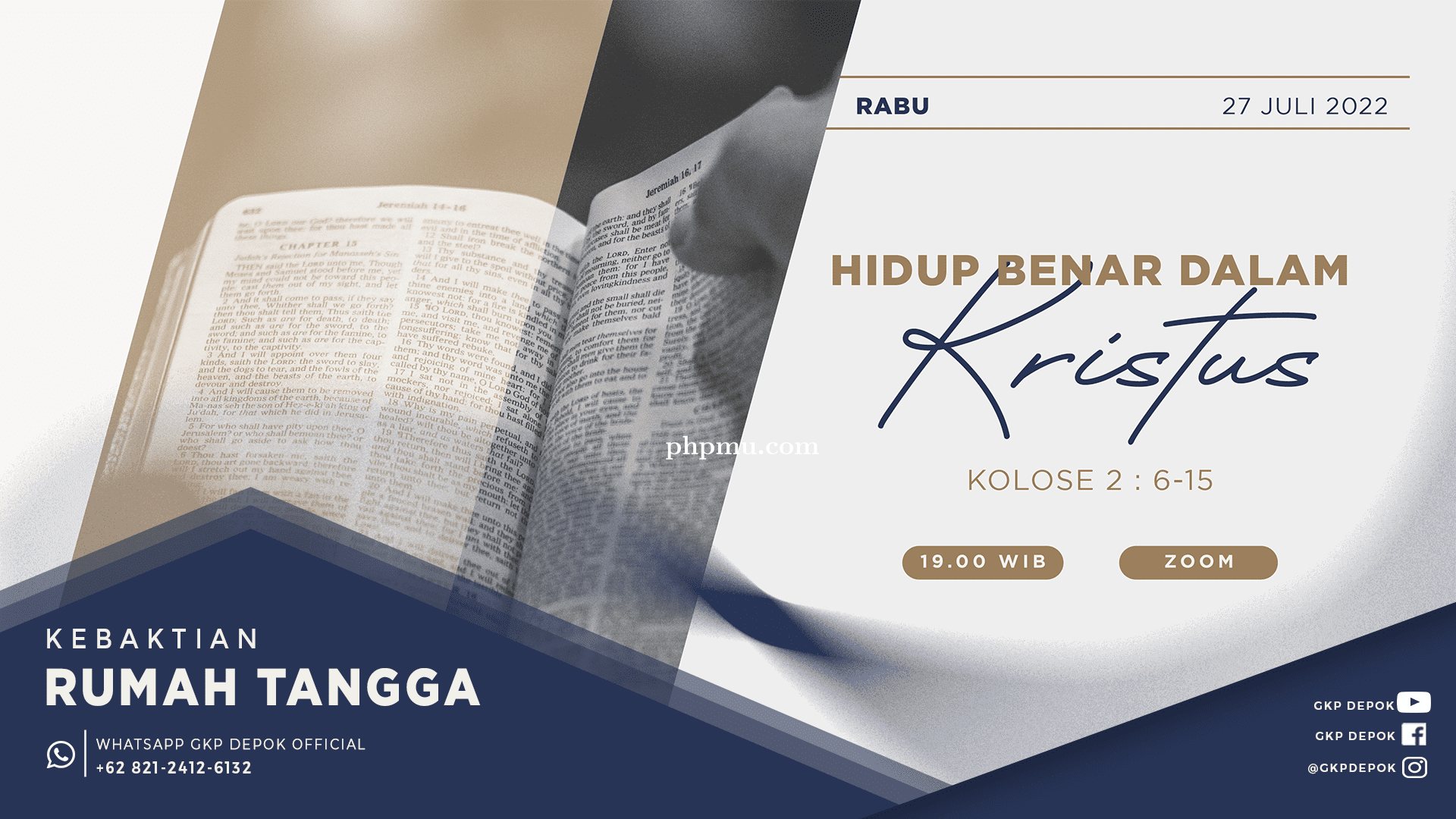 Kebaktian Rumah Tangga 27 Juli 2022