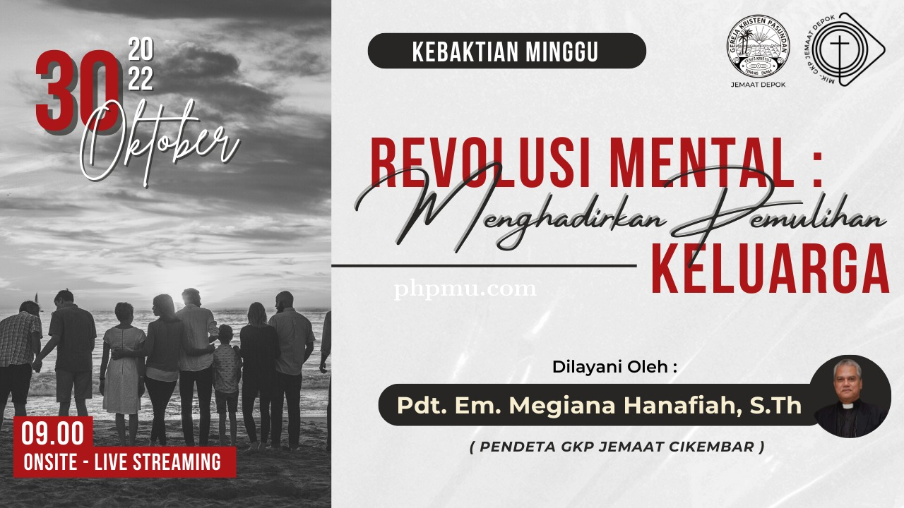 Kebaktian Minggu 30 Oktober 2022