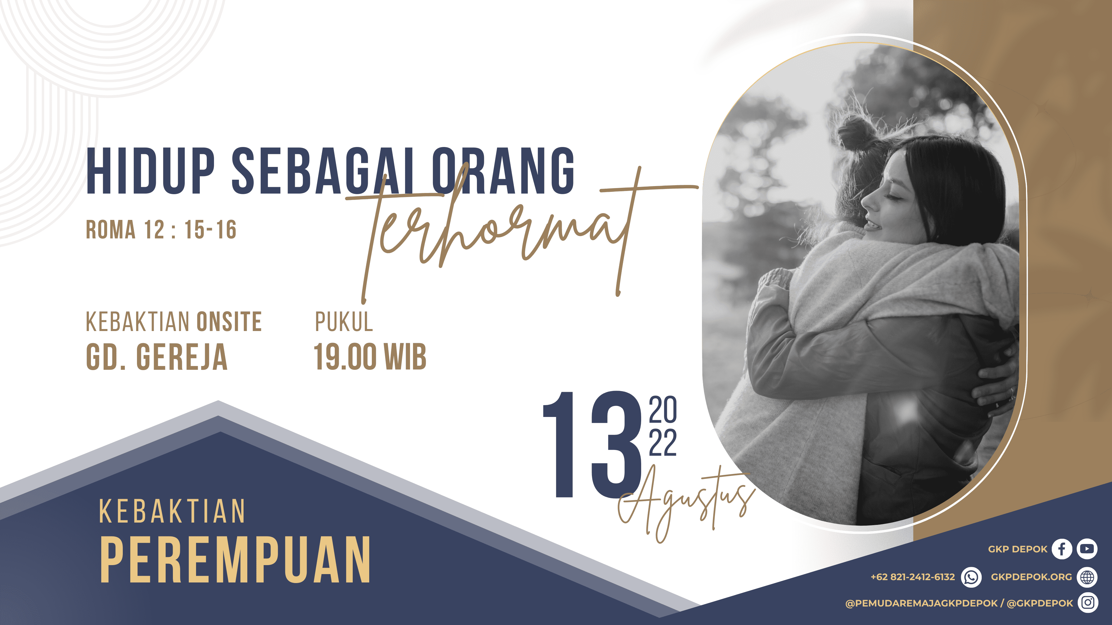 Kebaktian Kaum Perempuan 13 Agustus 2022