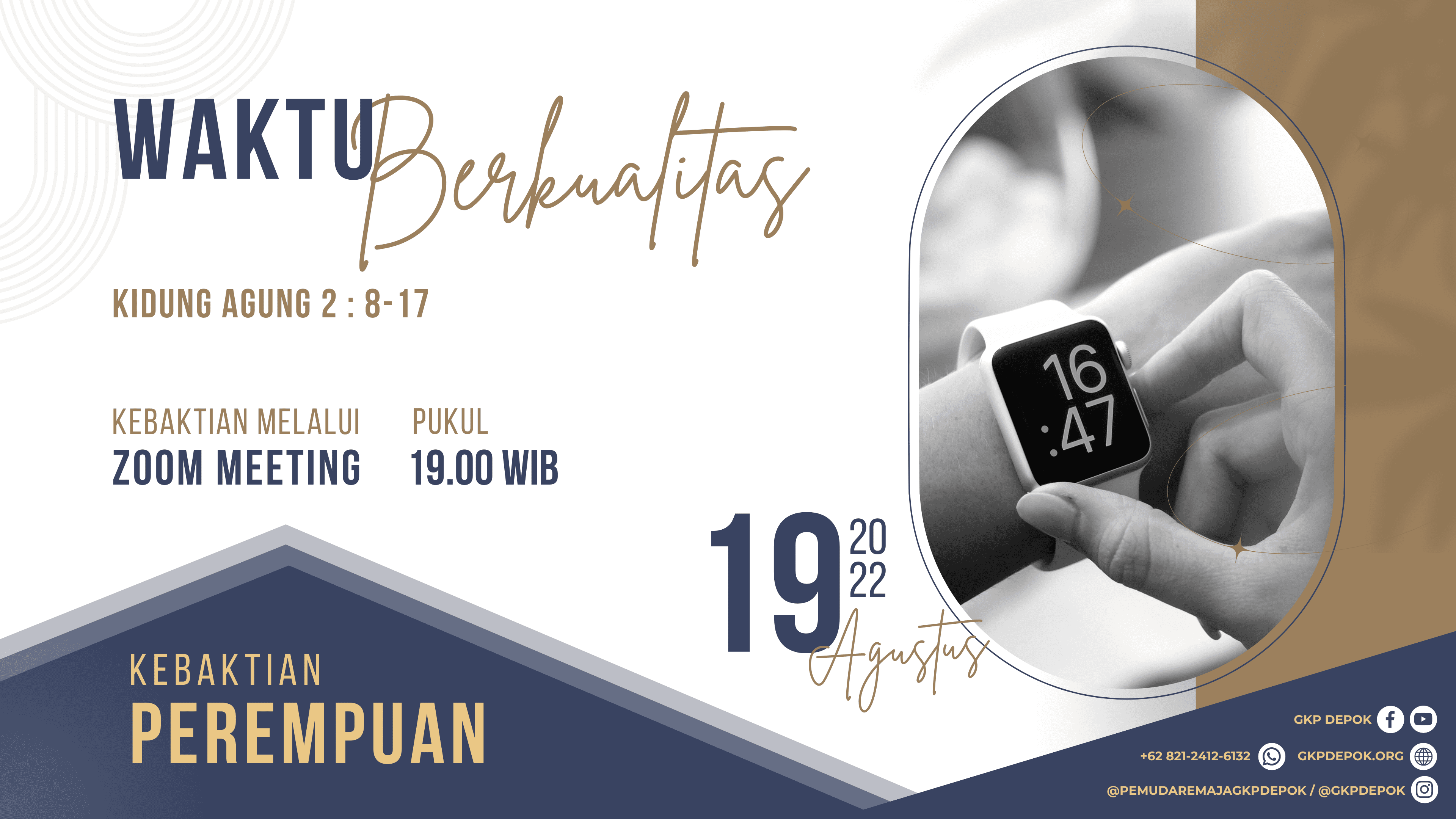 Kebaktian Kaum Perempuan 19 Agustus 2022