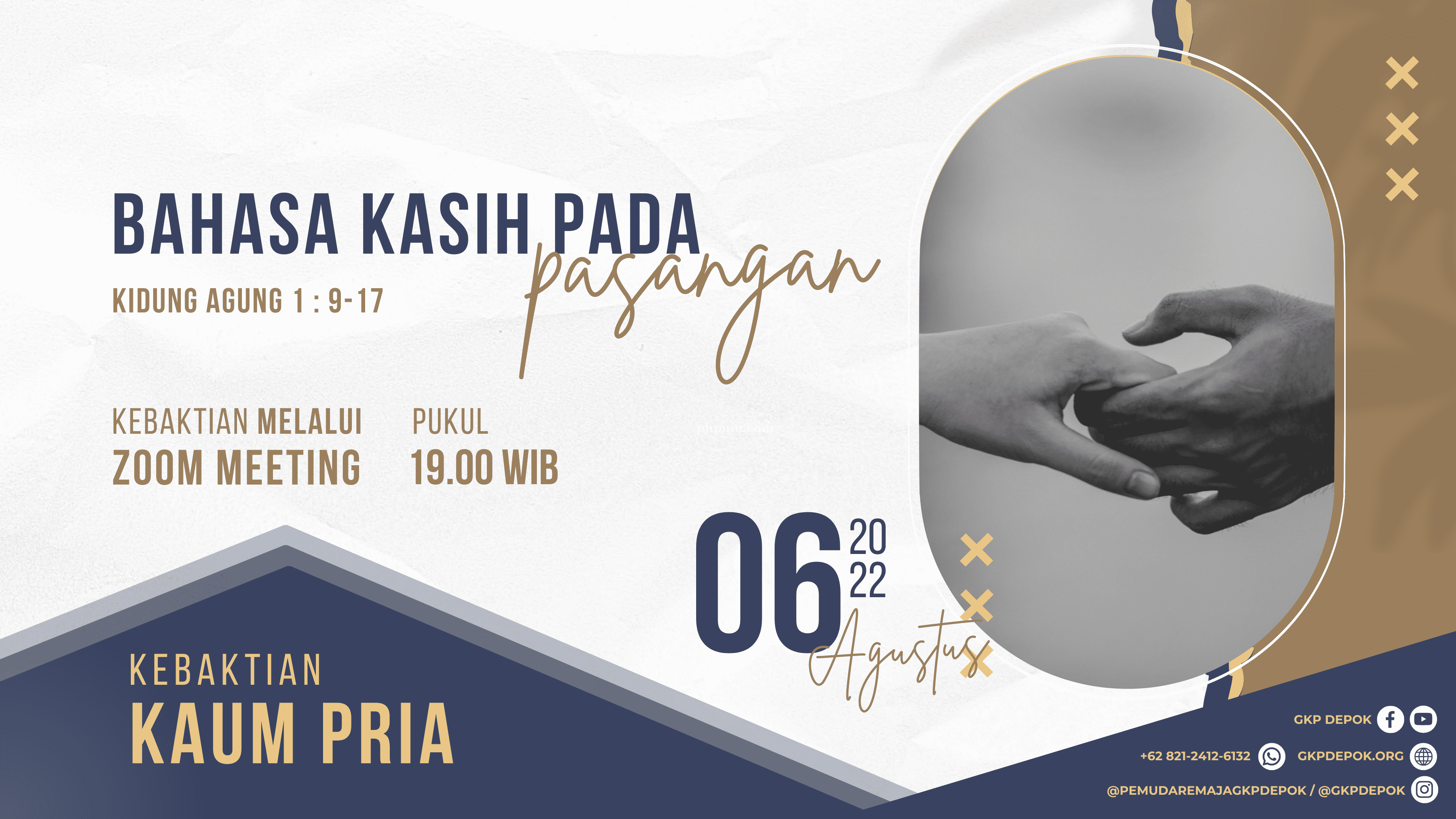 Kebaktian Kaum Pria 6 Agustus 2022
